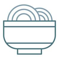 Spaguetti Line Two Color Icon vector