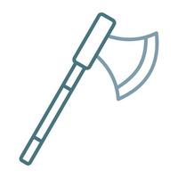 Axe Line Two Color Icon vector