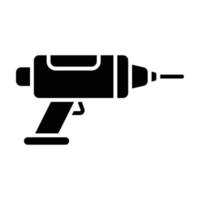 Hand Drill Glyph Icon vector