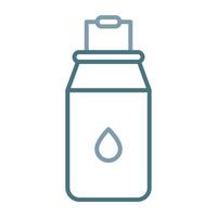 Milk Bucket Line Two Color Icon vector