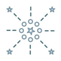 Fireworks Line Two Color Icon vector