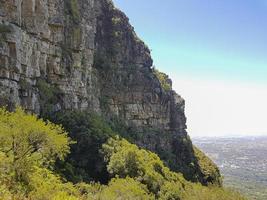 Cliffs and rocks Table Mountain National Park Cape Town, Africa. photo