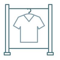 Clothes Rack Line Two Color Icon vector