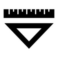 Ruler Glyph Icon vector