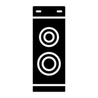 icono de glifo de altavoz vector