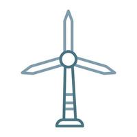 Windmill Line Two Color Icon vector