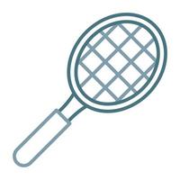 Tennis Racket Line Two Color Icon vector