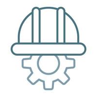 Automated Engineering Line Two Color Icon vector