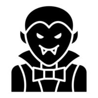 icono de glifo de drácula vector