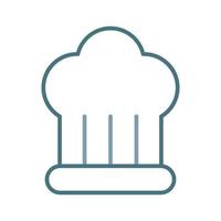 Chef Hat Line Two Color Icon vector