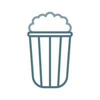 Popcorn Line Two Color Icon vector