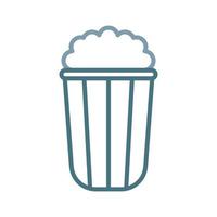 Popcorn Line Two Color Icon vector