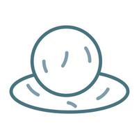 Ice Melting Line Two Color Icon vector