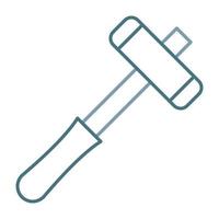 Medical Hammer Line Two Color Icon vector