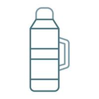 Thermos Line Two Color Icon vector