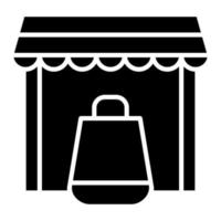 ECommerce Shopping Glyph Icon vector