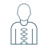 Backbone Line Two Color Icon vector