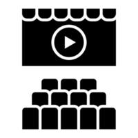 Cinema Glyph Icon vector