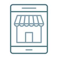 Ecommerce Line Two Color Icon vector