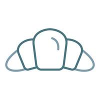 Croissant Line Two Color Icon vector