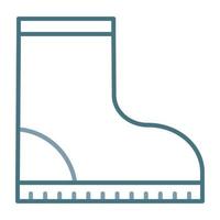 Farming Boots Line Two Color Icon vector