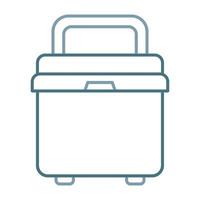 Cooler Line Two Color Icon vector