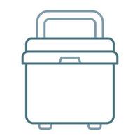 Cooler Line Two Color Icon vector