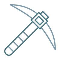 Pickaxe Line Two Color Icon vector