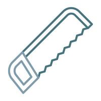 Hacksaw Line Two Color Icon vector