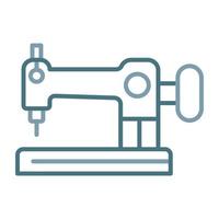 Sewing Machine Line Two Color Icon vector