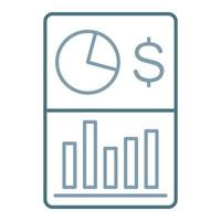 Finance Line Two Color Icon vector