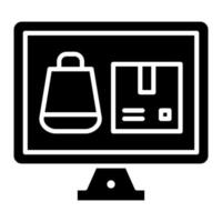 ECommerce Products Glyph Icon vector