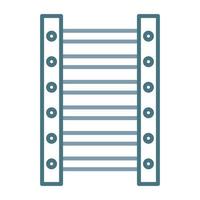 Ladder Line Two Color Icon vector