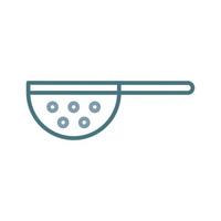 Sieve Line Two Color Icon vector
