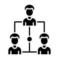 Hierarchy Glyph Icon vector