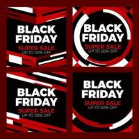 Social Media Story Post for Black Friday vector