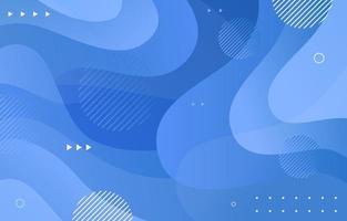 Gradient Blue with Fluid Template vector