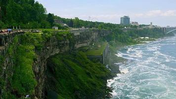 Blick auf die Niagarafälle von der kanadischen Seite video