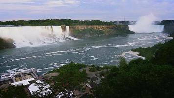 vue paysage des chutes du niagara video