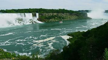 vue paysage des chutes du niagara video