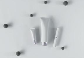exprimir tubos y aerosoles para llevar cosméticos o medicamentos. foto