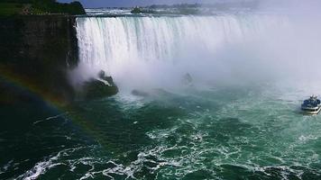 Niagara Falls bateau que les billets peuvent être achetés pour pouvoir voir les chutes d'en bas