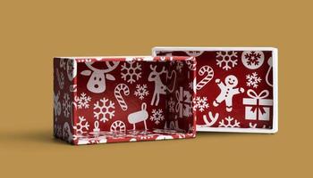 Various of christmas box gift for present photo