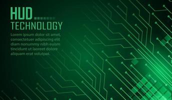 Fondo de concepto de tecnología futura de circuito cibernético vector