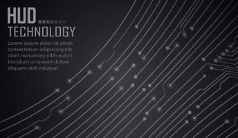 Fondo de concepto de tecnología futura de circuito cibernético vector