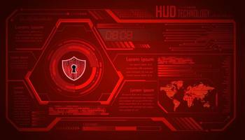 hud cyber circuit future technology concept background vector