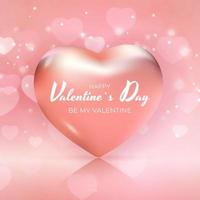 Valentine's Day Greeting Background Design. Template for advertising, web, social media and fashion ads. Horizontal poster, flyer, greeting card. Vector Illustration