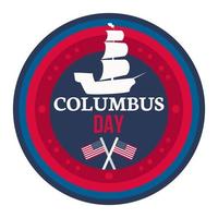 Happy Columbus Day Celebration Banner vector