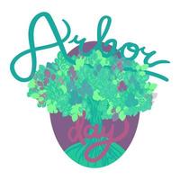 Arbor Day Greeting vector