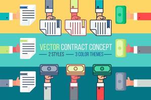 Payment and document symbol vector